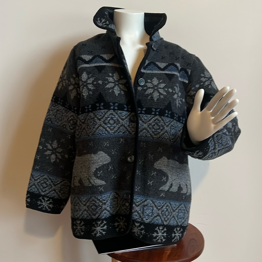 Sonoma polar bear jacket teddy jacket women’s small